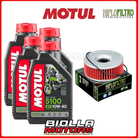 Kit Tagliando Yamaha Vmx1200 V Max 1985 Filtro Olio Motul 5100 10w40