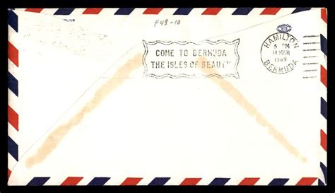 Mayfairstamps Us First Flight Massachusetts Boston To Bermuda