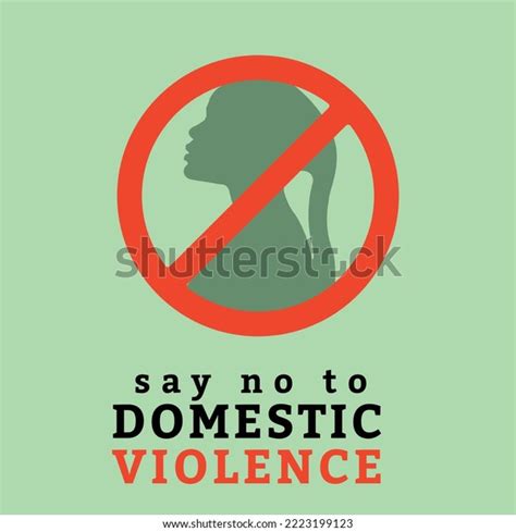 Stop Domestic Violence Social Media Post Stock Vector Royalty Free