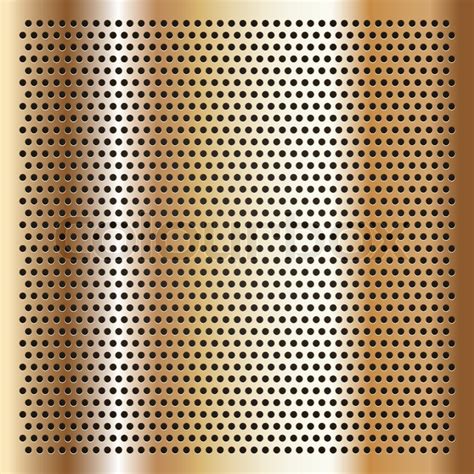 Gold Background Perforated Sheet Stock Vector Colourbox