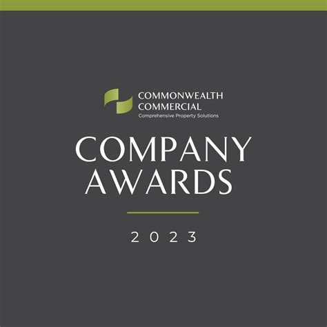 2023 Award Winners Announced - Commonwealth Commercial Properties