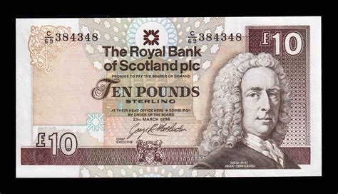 Escocia 10 Libras Esterlinas 1994 Pick 353a Sc Unc NUMISMÁTICA LA LONJA