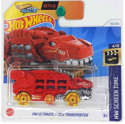 Hot Wheels Hw Ultimate T Rex Transporter Hw Screen Time Let S Race