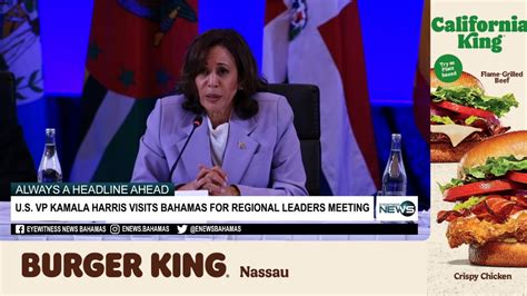 Us Vp Kamala Harris Visits Bahamas For Regional Leaders Meeting Eye