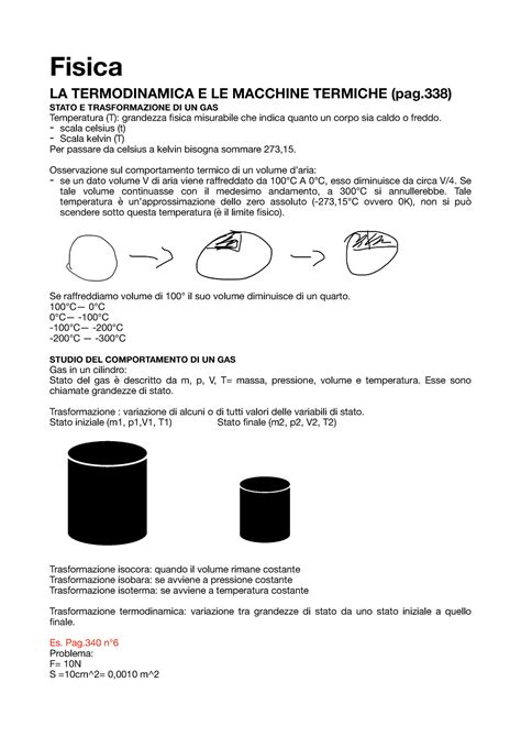 Termodinamica E Macchine Termiche Fisica La Termodinamica E Le