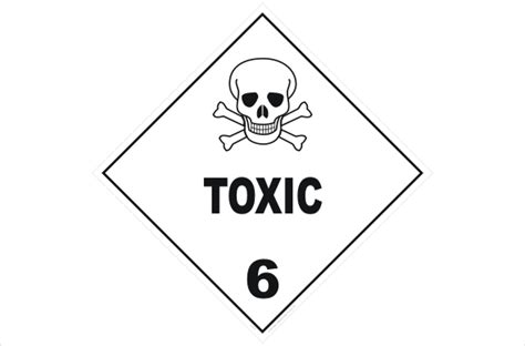 Class Toxic Label H National Safety Signs