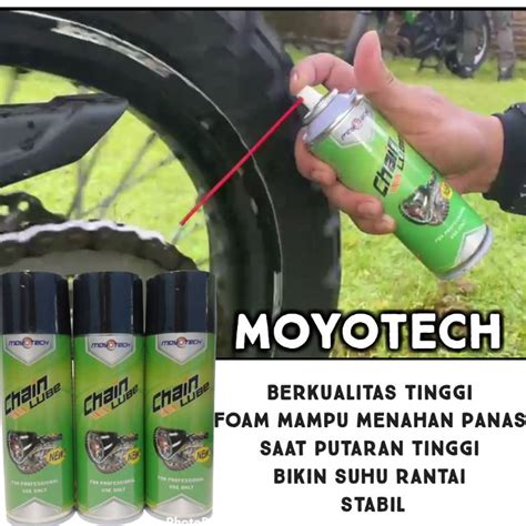 Jual Chainlube MOYOTECH 350 Mili Pelumas Rantai Motor Busa Foam