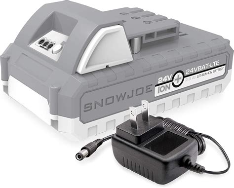 Snow Joe Sun Joe 24v 2amp Sk1 24 Volt Ion Starter Kit W 20 Ah Battery And Charger Amazon