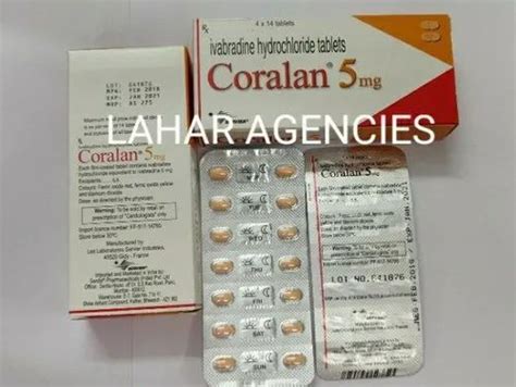 Salt Ivabradine Ivabradine 5mg Coralan Tablet For Heart Failur