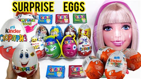 HUGE BARBIE SURPRISE EGG And MYSTERY SURPRISE EGGS OPENING Satisfying