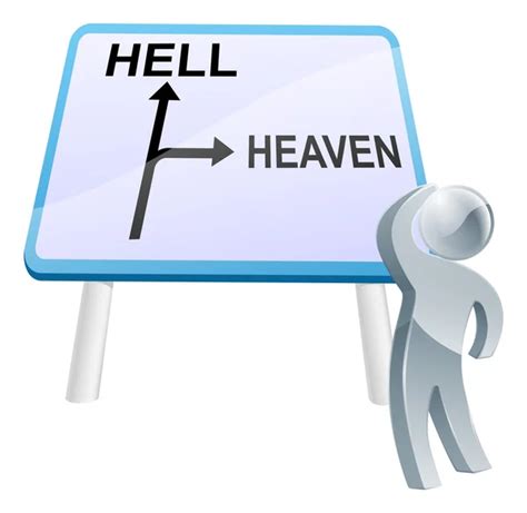 757 Heaven Or Hell Sign Vector Images Heaven Or Hell Sign