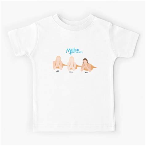 "Lyla, Sirena and Nixie Mako Mermaids" Kids T-Shirt for Sale by ...