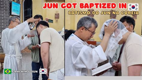 After 35 Years Jun Was Baptized Into The Catholic Church In Korea