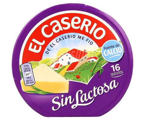 El Caserío Queso en porciones sin lactosa 250 g