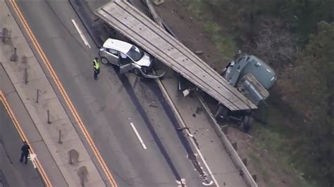 One Person Killed After Semi Truck Rolls Over On Highway 285 Dumps