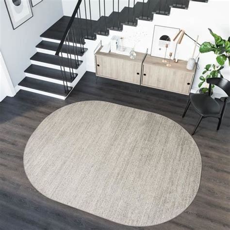 TAPISO Sari Ovale Tapis de Salon Chambre Moderne Géométrique Moucheté