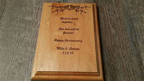 Wood Plaque Engraved Wood Plaque Engraved Wedding Plaque Etsy