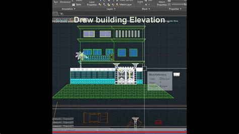 Autocad Elevation How To Draw Elevation In Autocad Urdu Hindi Yqarch Elevation Youtube