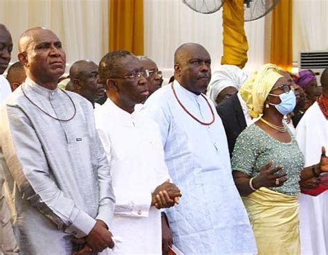 Omo Agege Okowa Ibori Others Attend Anniversary Thanksgiving Of Olu