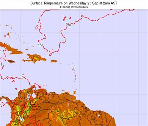 Puerto Rico Surface Temperature on Friday 09 Aug at 8pm AST