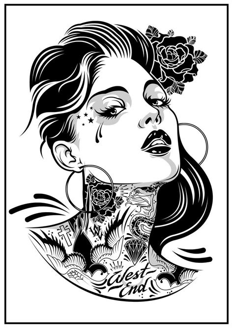 Chick On Ink By DZNFlavour On DeviantART Pin Up Girl Tattoo Art