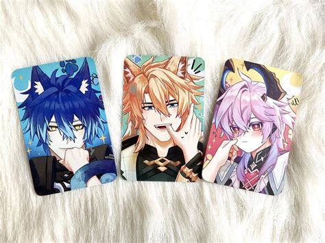 genshin impact photocard flins varka durin etsy australia