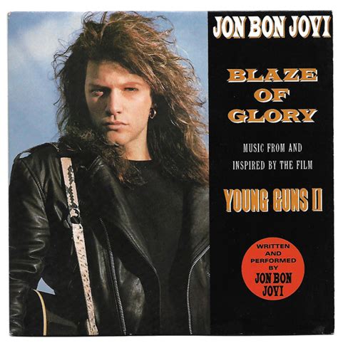 Jon Bon Jovi Blaze Of Glory 1990 Paper Label Vinyl Discogs