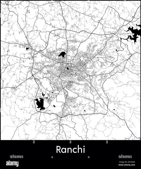 City Map Asia India Ranchi vector illustration Stock Vector Image & Art ...