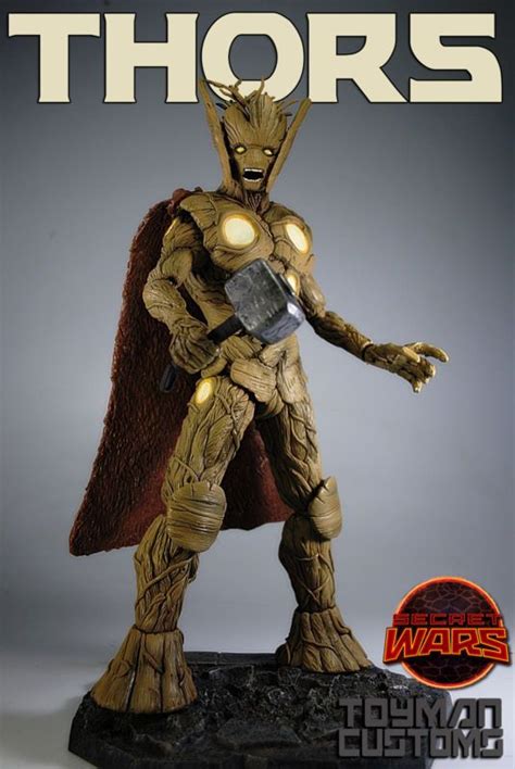 Secret Wars Thor Groot Marvel Legends Custom Action Figure Artofit