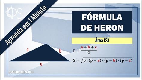 Aprenda Em Minuto F Rmula De Heron C Lculo De Rea De Tri Ngulo