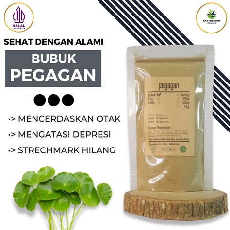 Jual Bubuk Daun Pegagan Antanan Kemasan Kering Halus Segar Obat Ampuh