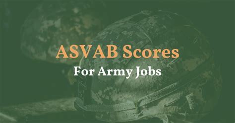 Top 10 Military Jobs By Asvab Score