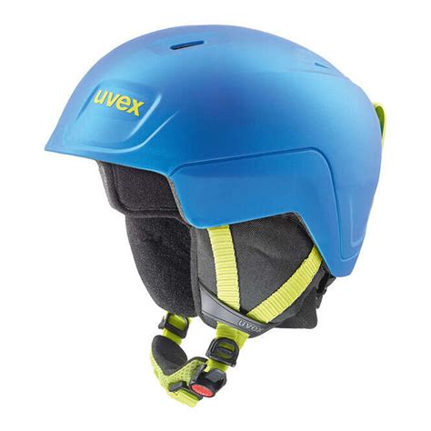 Kask narciarski dziecięcy Uvex Manic Pro 46 niebiesko limonkowy mat w