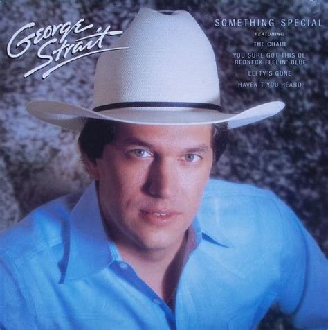 an album cover with a man wearing a white cowboy hat and blue shirt ...