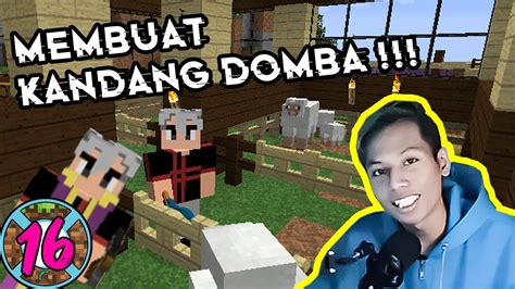 Membuat Kandang Domba Pelangi Minecraft Survival Indonesia