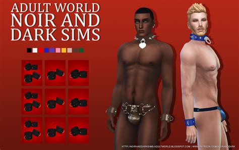 Ts Bdsm Club Pets And Slaves Acc Set Noir And Dark Sims Adult