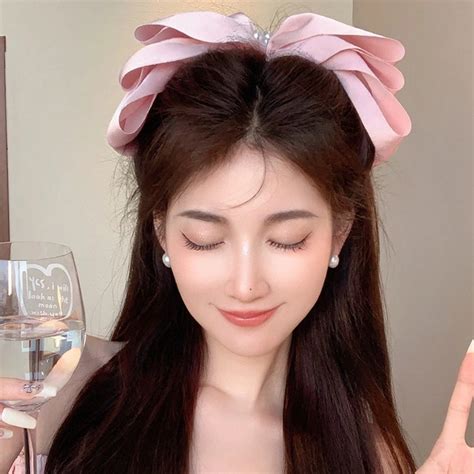 Pearl Big Bow Hairpin Female Back Of Head Hairpin Hair Accessories