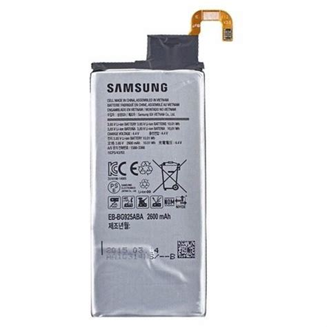 Bateria Original Samsung Eb Bg925abe Galaxy S6 Edge Sm G925 R 115 00