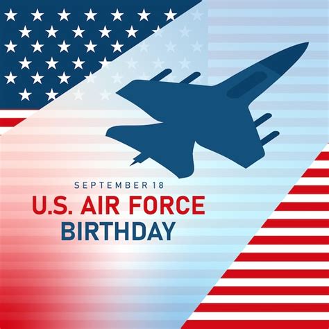 Premium Vector Us Air Force Birthday Celebrate On September 18 Every