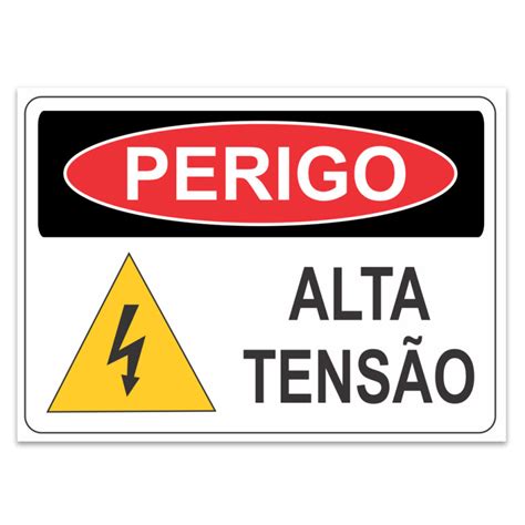 Adesivo Perigo Alta Tens O X Cm Sinalplast Placas De Sinaliza O