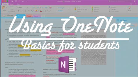 Onenote Basics