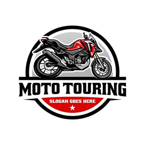 Premium Vector Touring And Adventure Motorcycle Logo Vector