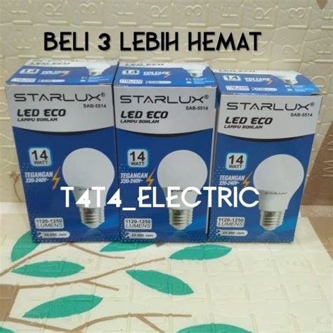 Jual Lampu Led Watt Starlux Beli Lebih Hemat Nyala Putih Garansi