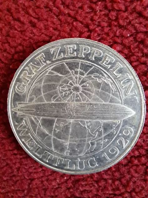 Deutsches Reich G Graf Zeppelin Weltflug Reichsmark