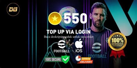 Beli Top Up Login 550 MyClub Coins EFootball Mobile Terlengkap Dan