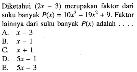 Kumpulan Contoh Soal Polinomial Matematika Kelas 11 Colearn Halaman 45