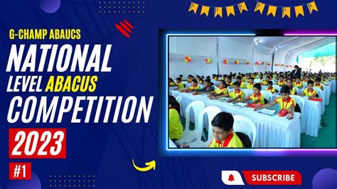 G Champ Abacus National Level Competition February 2023 Image Video