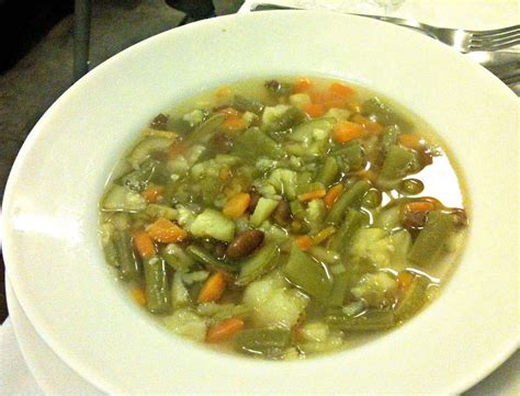 Minestra Di Fagiolini Verdi Romano Bean Vegetable Soup