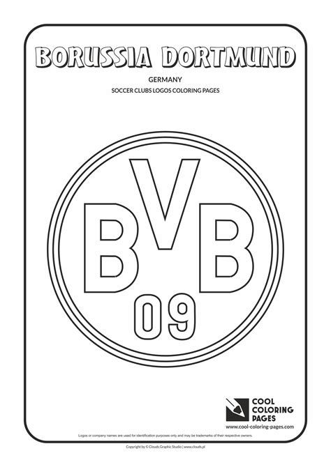 Borussia Dortmund Logo Coloring Page Sports Coloring Pages Cool