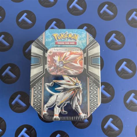 Pokemon TCG Legends Of Alola 2017 Solgaleo GX Tin New Sealed 4 Booster